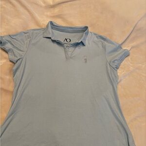 Women’s Light Blue Short Sleeve Polo Tee